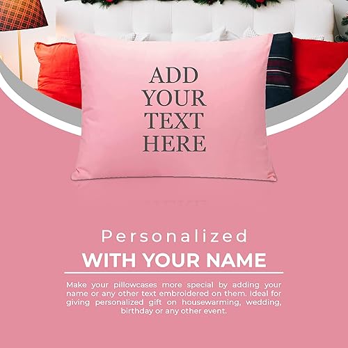 Miniatura 4 de Fundas de almohada personalizadas de tamaño estándar (20 x 26 pulgadas), fundas de almohada estándar con cierre de sobre suaves y acogedoras con