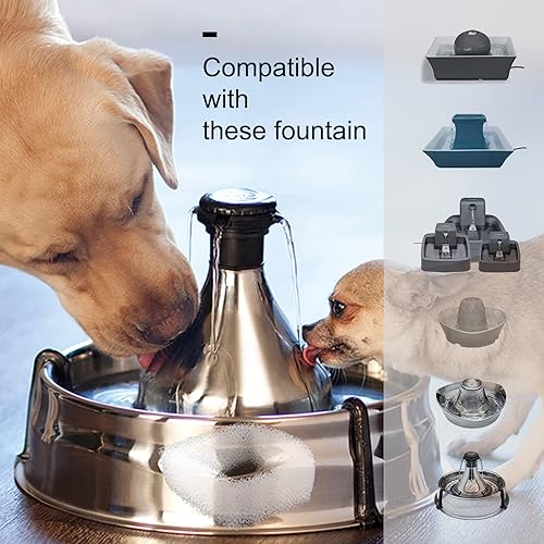 Miniatura 4 de Filtros de espuma para fuente de agua para gatos, compatibles con múltiples filtros de esponja dispensadores de fuente de mascotas (8 piezas)