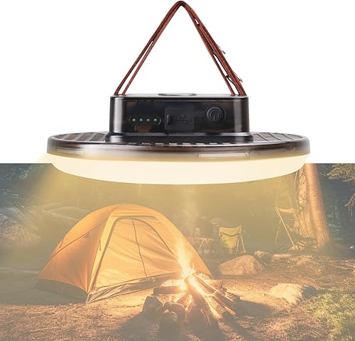 Miniatura 7 de 12000mAh (45W) Camping colgante tienda luz emergencia corte de energía linterna uso doméstico 4000LM 3 modos IPX5 impermeable al aire libre caminar