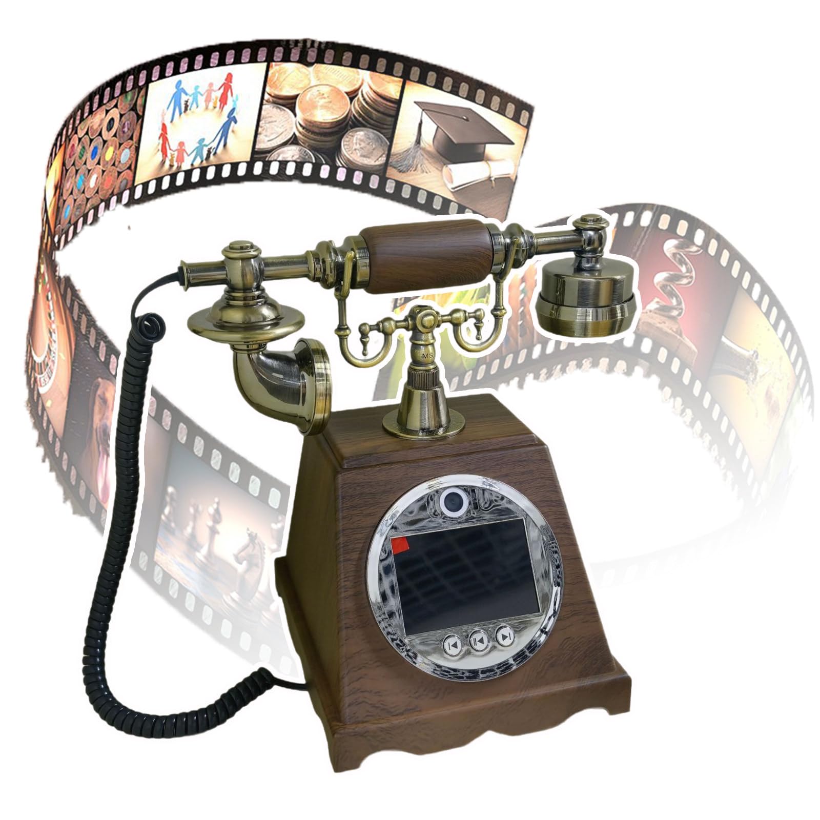 Video Audio Guest Book Phone, Customized Video Messages Message Book B