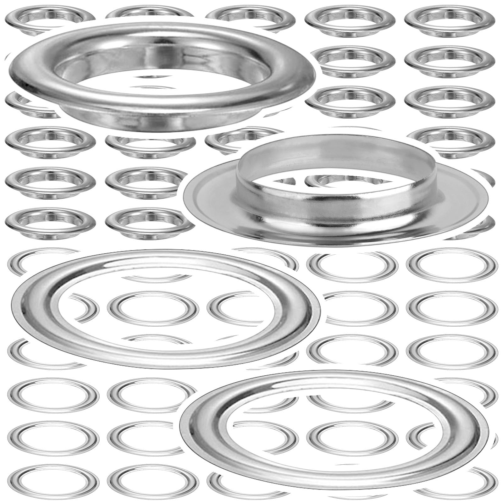 Akamino 30 Set Grommets Eyelets Kit, 40mm Brass Eyelets with Washers