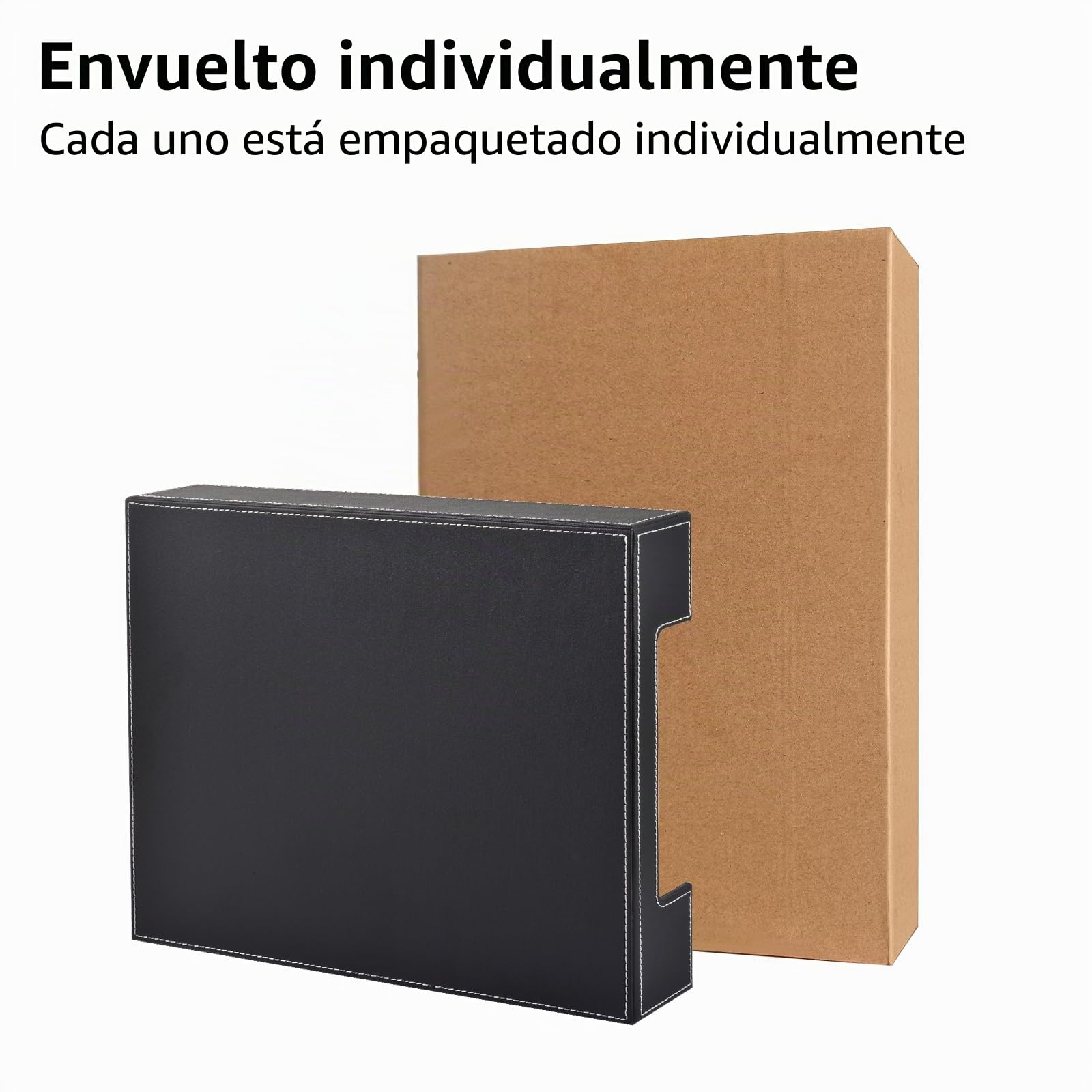 Bandeja de cartas de cuero, organizador de escritorio para suministros de oficina, papel de correo, archivos, revistas, joyería, cosméticos, elegante bandeja para cartas y caja de almacenamiento de