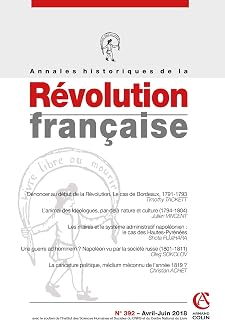 Annales historiques de la Révolution française Nº392 2/2018 Varia: Varia