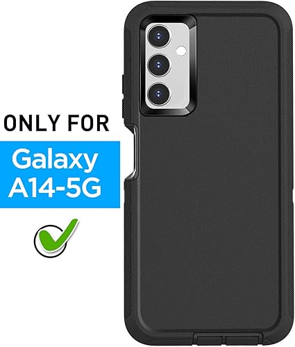 Miniatura 2 de AICase Funda para Galaxy A14 5G, resistente protección contra caídas, cuerpo completo, a prueba de golpes, a prueba de polvo, militar, resistente,