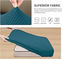 Vista 186 de Easy-Going Fundas Elásticas de 3 Piezas para Cojines de Sofá para Sofá Seccional Izquierdo/Derecho en Forma de L Chaise Lounge Funda de Asiento