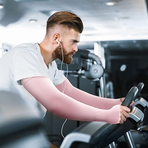 Miniatura 2 de GOUNOD Mangas de enfriamiento con protección solar para los brazos con orificios para el pulgar, jardinería, deportes al aire libre, entrenamiento,