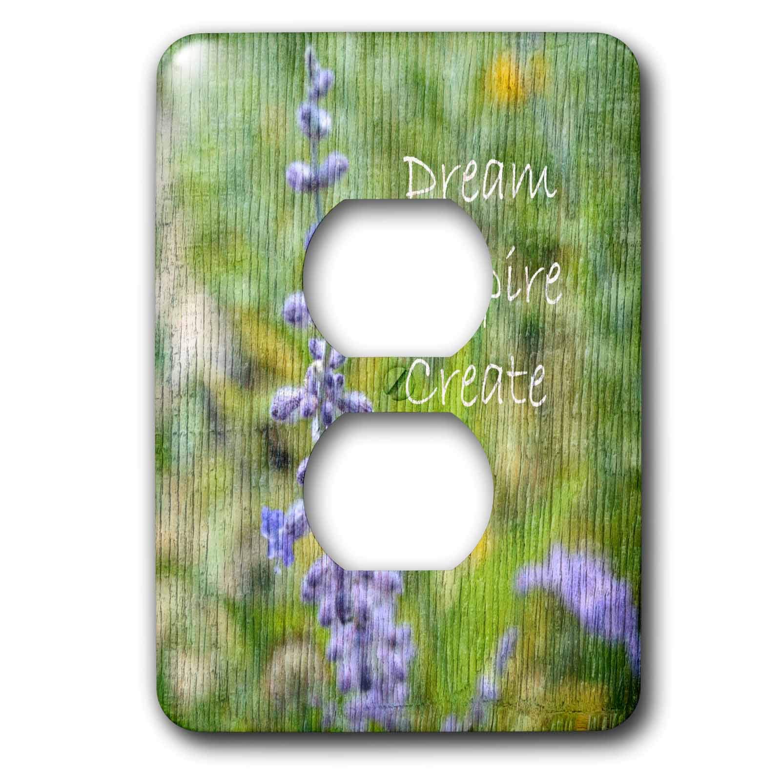 Bâche de sortie bois Lavande Dream Inspire Créer pour masquer les contours de prises usés