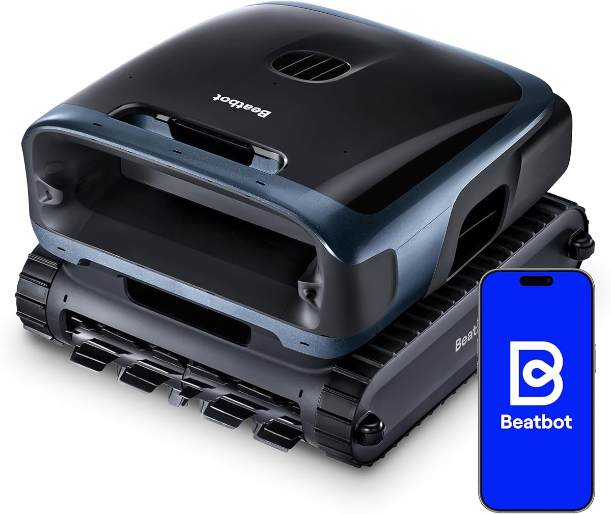 (2026 New) Beatbot Sora 70 Pool Vacuum Robot, 360° Top-to-Bottom Cleaning, Smart Surface Parking, 6L Capacity, 6800GPH Super Power for Above & In-Ground Pools Up to 3,200 sq. ft, Midnight Blue