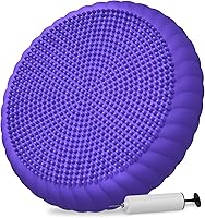 SpaseMaxxx Wobble Cushion with Pump - Balance Disc Wiggle Seat for Sensory Kids, Focus, Core Strength & Posture