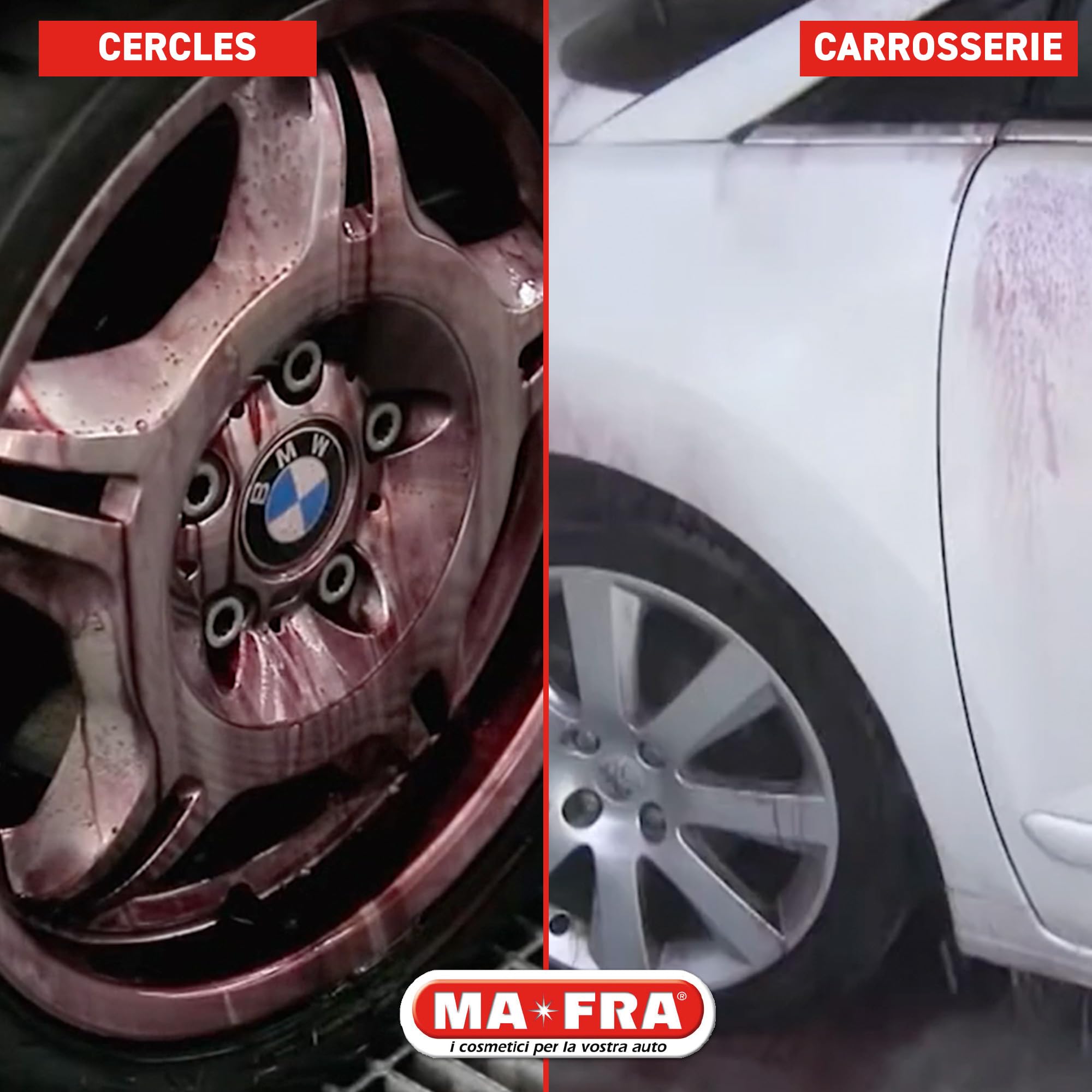 Mafra, Fallout Iron Remover, décontaminant rapide, élimine les résidus de fer sur la carrosserie et les jantes en alliage, emballage de 4500 ml