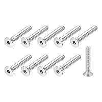 Vista 14 de METALLIXITY Tornillos avellanados de cabeza plana (M5x10mm), 20 unidades, tornillos de cabeza hueca de acero inoxidable 304, para maquinaria