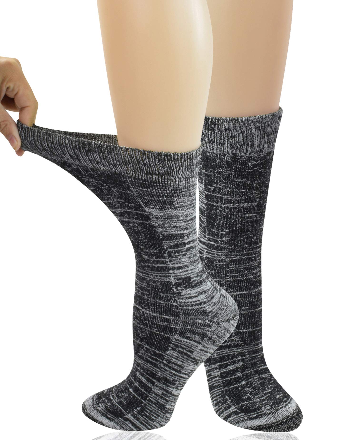 Yomandamor Women's Non-binding Crew Socks