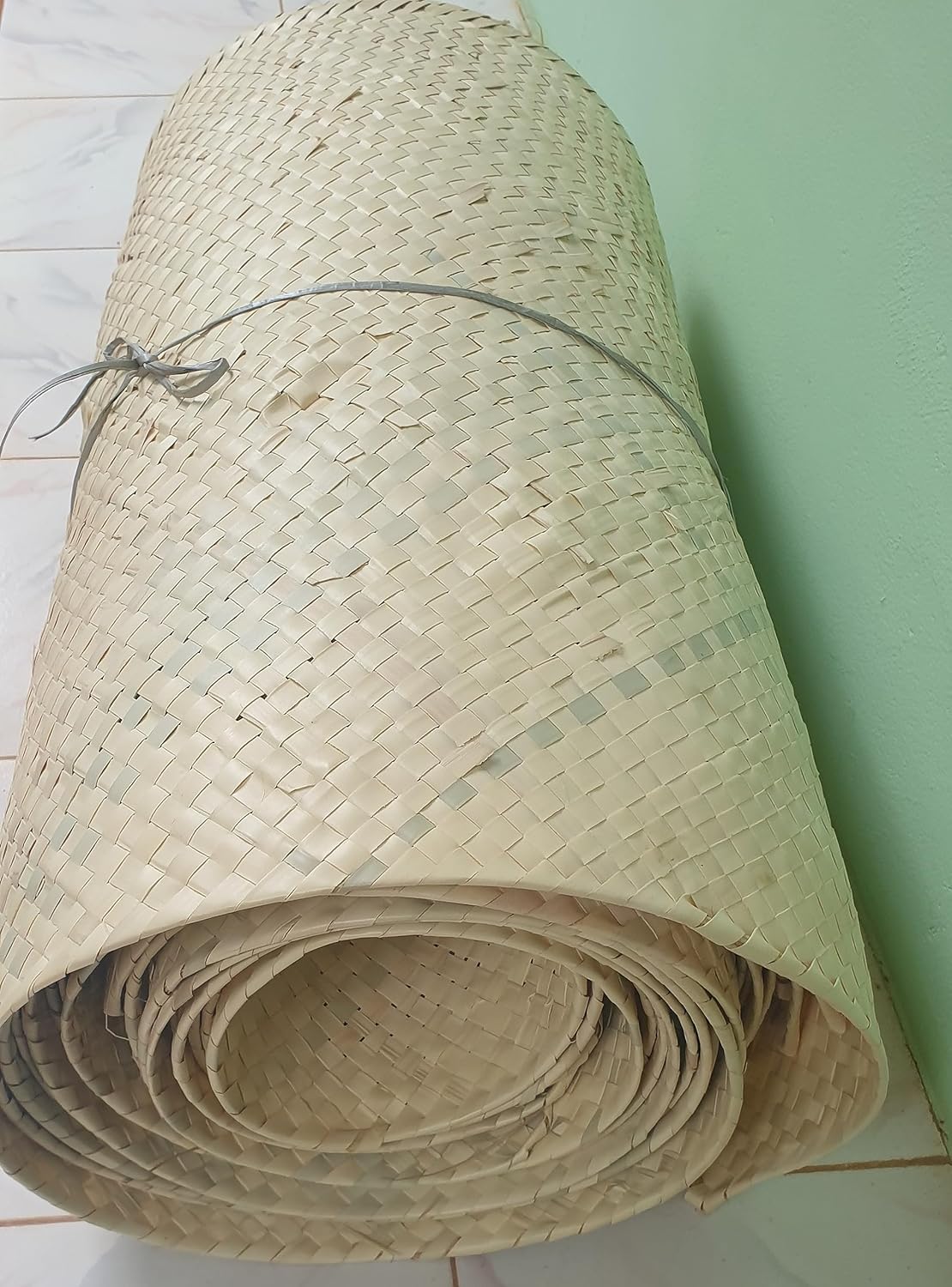 Hand Woven Green Palm Leaf Mat 70X140 Centi Meter (Pack of, 7)