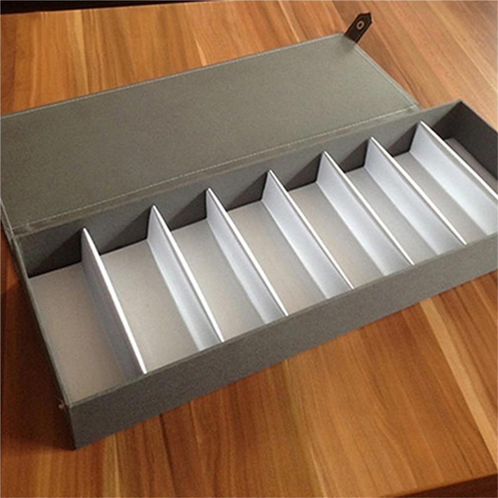 Organizador Para Gafas De Sol Organizador de gafas de 8 rejillas, caja de almacenamiento de gafas con carcasa dura, soporte de almacenamiento de gafas de sol de tela Oxford, caja de exhibición de cris