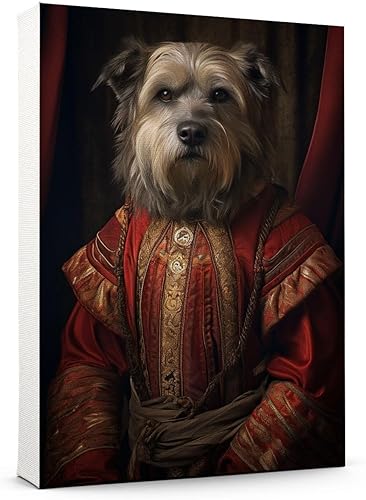 Miniatura 116 de Thuan Chow Chow Retrato de mascota con disfraz real de perro en un disfraz retrato de perro con vestimenta Retrato medieval de mascota retrato