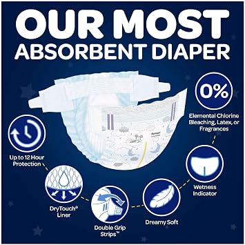 Huggies Overnites Nighttime Diapers, Size 6, 48 Ct