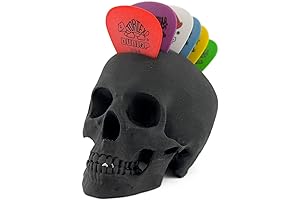 Gothic Realistic Skull Guitar Pick Holder: Store and Protect Your Picks