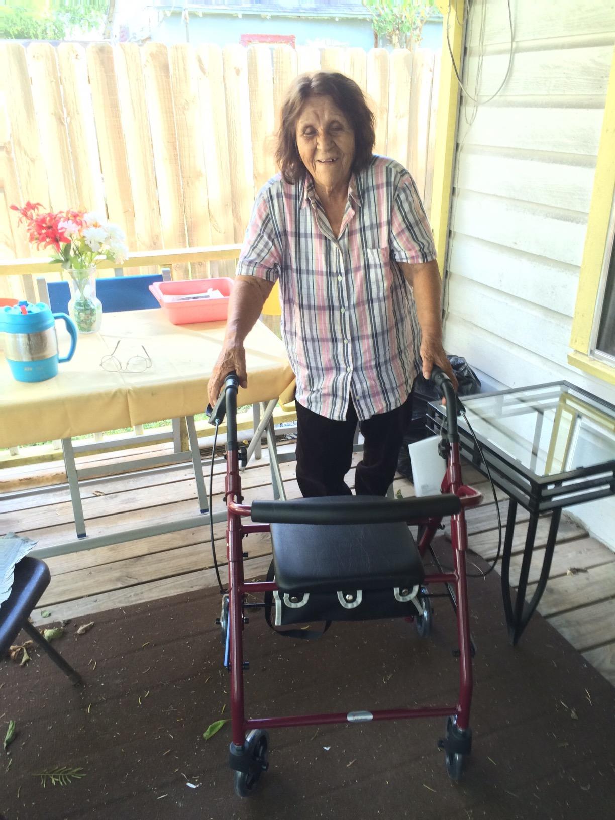 Amazon.com: 4 Wheel Rolling Walker with Shopping Basket, Padded Seat ...