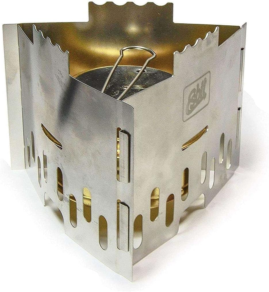 Esbit Ultralight Folding Stainless Steel Pot Stand with Tray for Alcohol or Solid Fuel Stoves