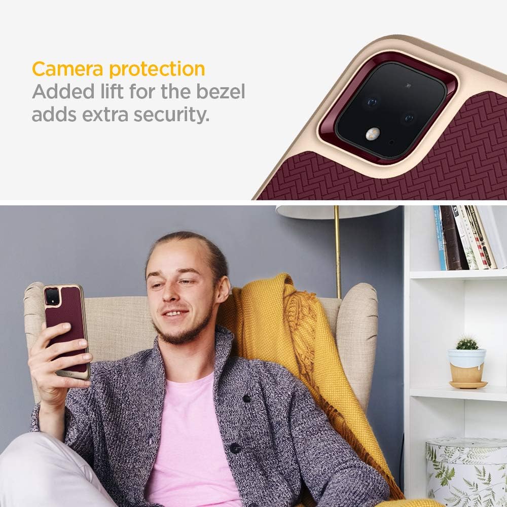 Spigen Neo Hybrid Designed for Google Pixel 4 XL Case (2019) - Burgundy