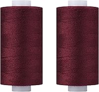 Vista 30 de Simthread - Hilo multiusos de poliéster 400 yardas cada uno (1 blanco y 1 negro)