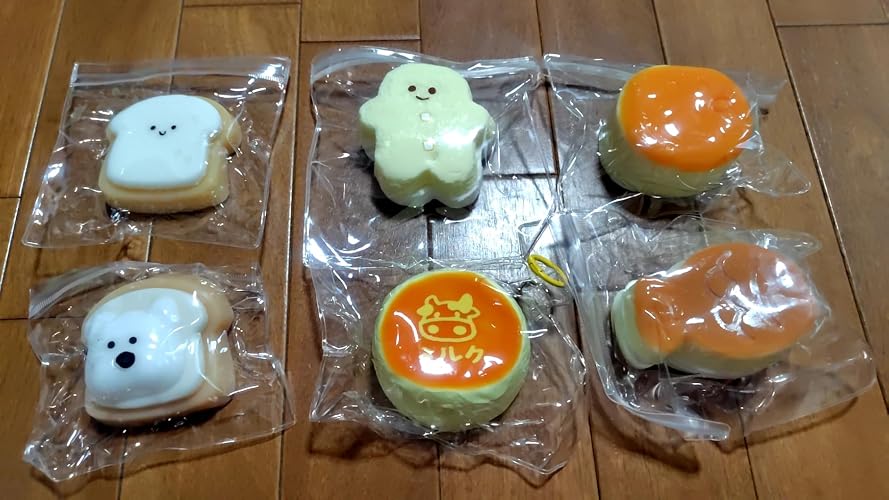 Amazon | ぷにゅぷにゅ スクイーズ 6個セット ぷにぷに むにむに