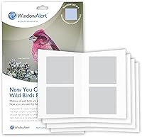 Vista 36 de WindowAlert Cobertura Anticolisión de Copo de Nieve - Adhesivo de Ventana UV-Reflectante para Proteger a las Aves Silvestres de Colisiones contra