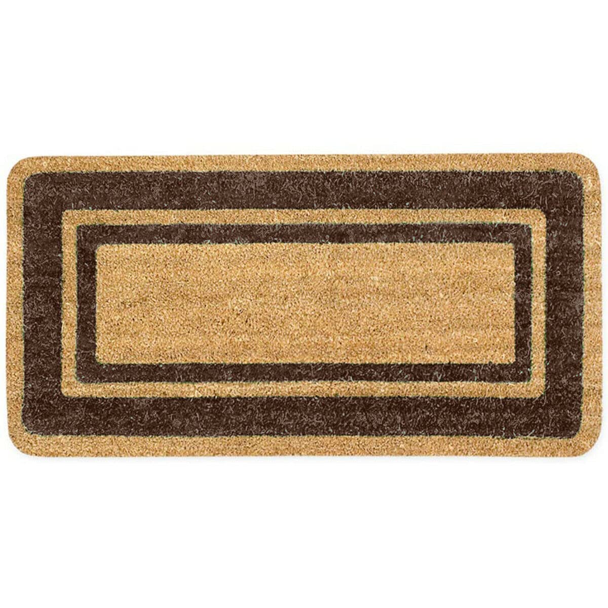 GENERICO TAPPETO COCCO Zerbino Asciugapassi Antiscivolo ingresso casa Classico zerbino in cocco per interno zerbino da esterno tappeti moderni zerbini 100% Made in Italy (70x140 Cm, Marrone-TABACCO)