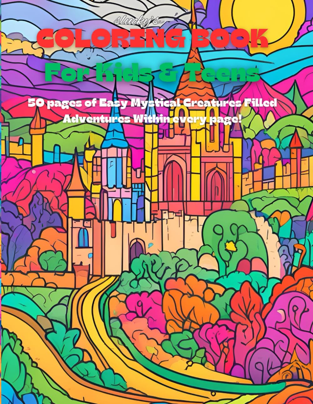 Mystical Creatures's Kingdom Color Book: In This Coloring Book, Discover and Color a World of Mythical Wonders Consisting Of Different Adventures By Every Page You Color For Babies, Kids, And Teens!
