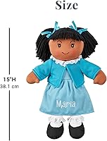 Vista 5 de Let's Make Memories muñeca de trapo para abrazar, suave, para niños de 3años en adelante