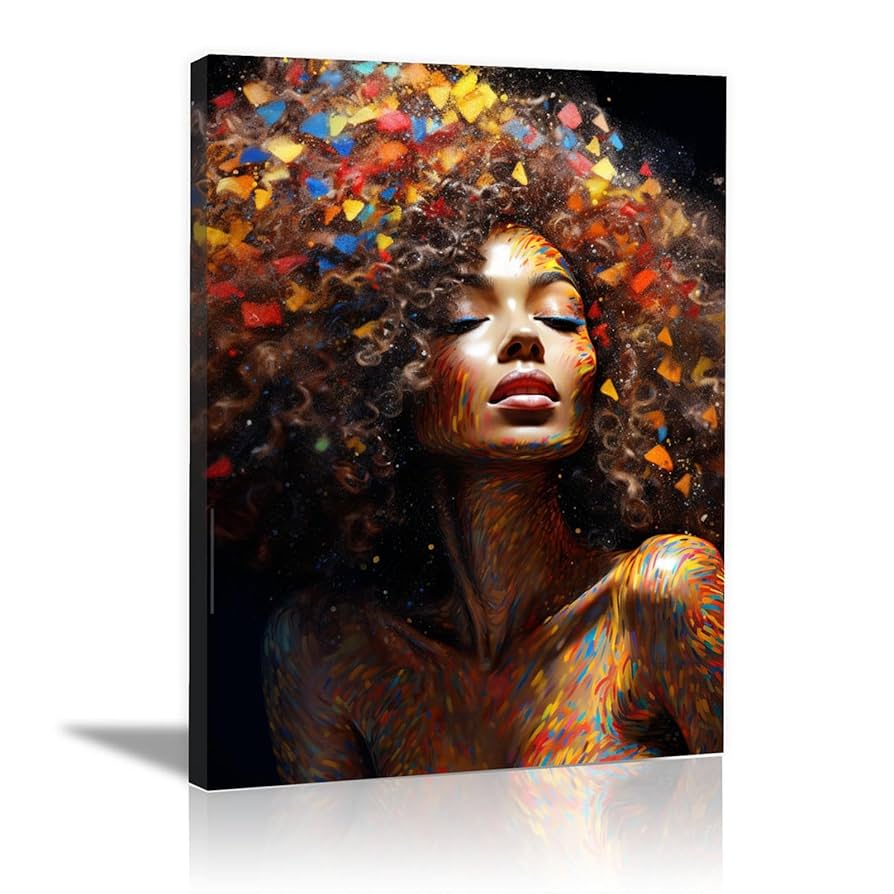 Amazon.co.jp: SHYAMIC 抽象的なカラフルな絵画, 抽象的な