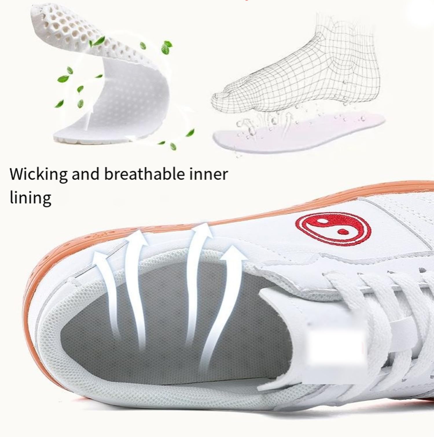 FUELIX Scarpe Tai Chi Wu Shu Kung Fu Traspirante Antiscivolo Sport Palestra Sneaker Taekwondo Karate Leggere