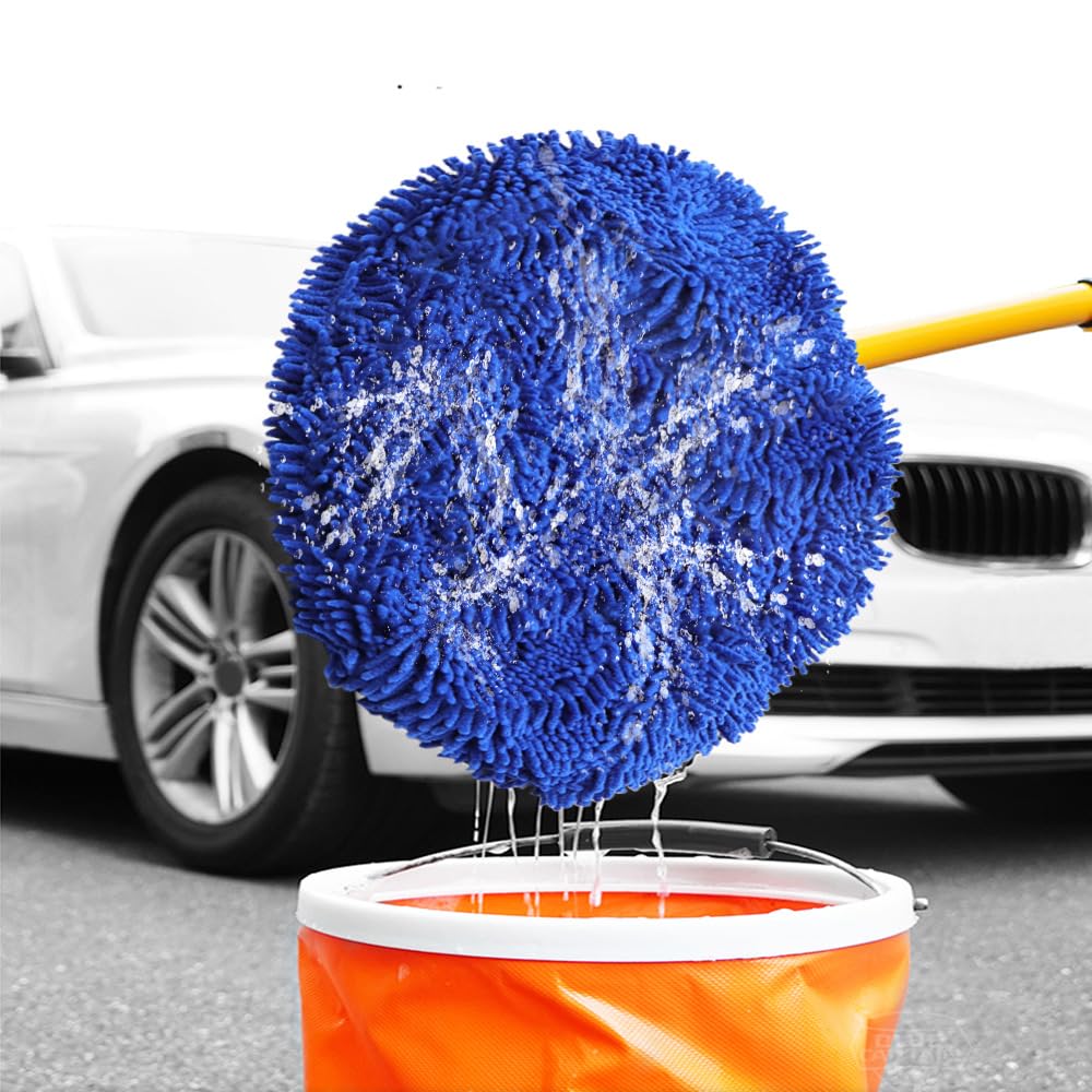 Housse De Brosse Voiture Microfibre - Protection Brosse Lavage Auto Absorbante Et Douce