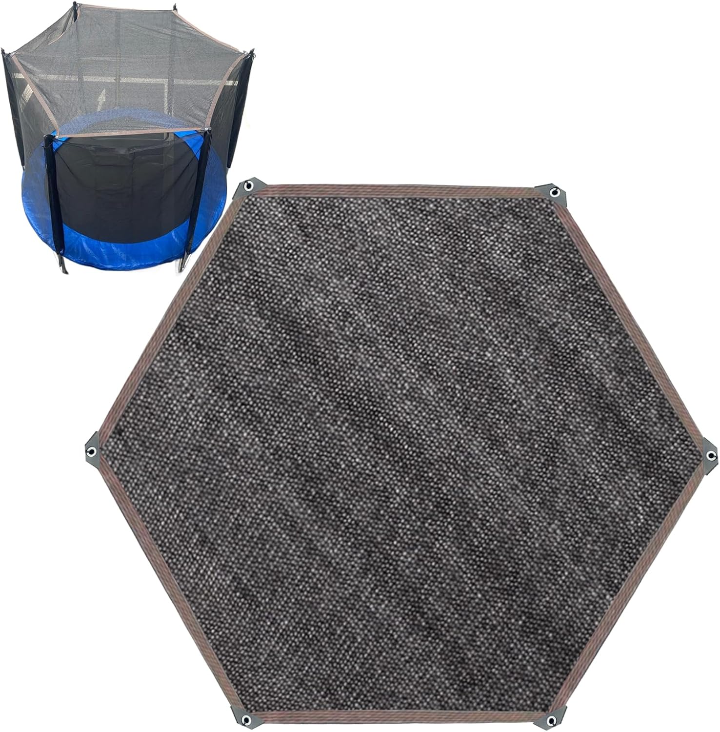 Trampoline Shade Cover for 6 Poles/8 Poles 6ft 8ft 10ft 12ft 14ft Sun Protection Trampoline Sun Shade Cover, Trampolines Accessories