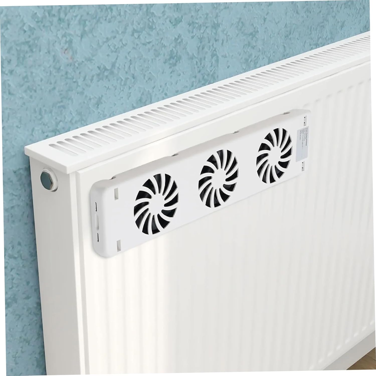 Household Radiator Fan with 3 Fans Running Quiet Saving Energy Heater Fan Smart Radiator Amplifier Automatic Temperature Control for Home
