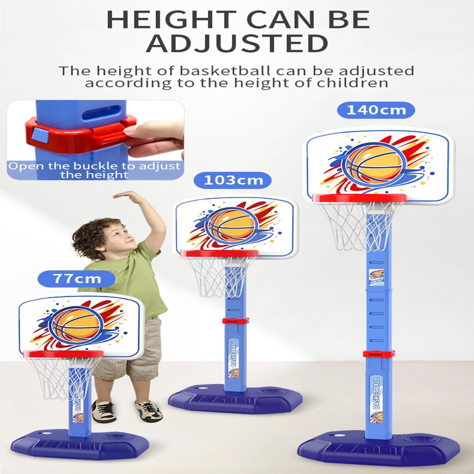 Canasta De Baloncesto Infantil Interior Juguete Deportivo Portátil para | Set De T Ball Y Juego De Lanzamiento De Anillas Juguetes De Baloncesto Para Niños De 1 A 8 Años