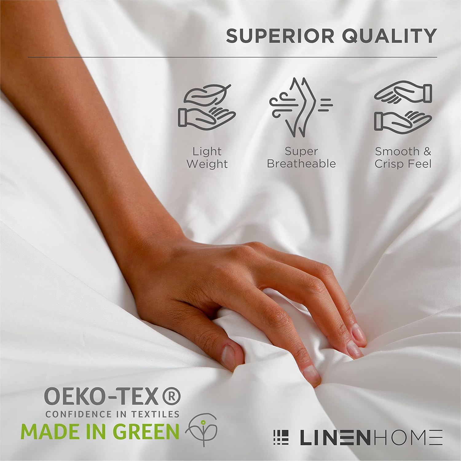 100% Cotton Percale Sheets King Size, 1 Flat Sheet- Crisp, Cool and Strong Bed Linen, Luxury Breathable Sheet, Cream : Home & Kitchen