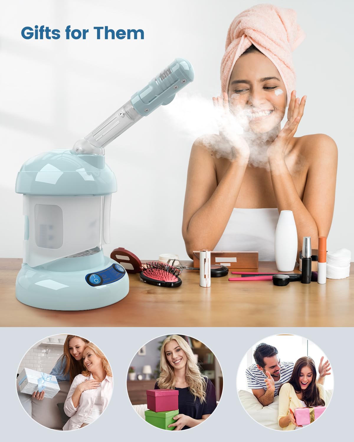 Amazon.com: Kingsteam Facial Steamer -Nano Ionic Face Steamer for