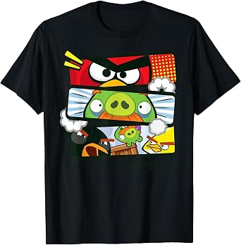 Angry Birds Panel Group T-Shirt