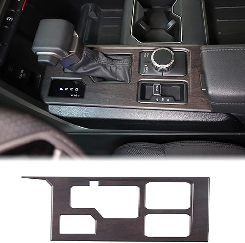 Vista 52 de Aunginsy Cubierta de panel de palanca de cambios de control central, compatible con Toyota Tundra/Sequoia 2022-2024, consola de palanca de cambios