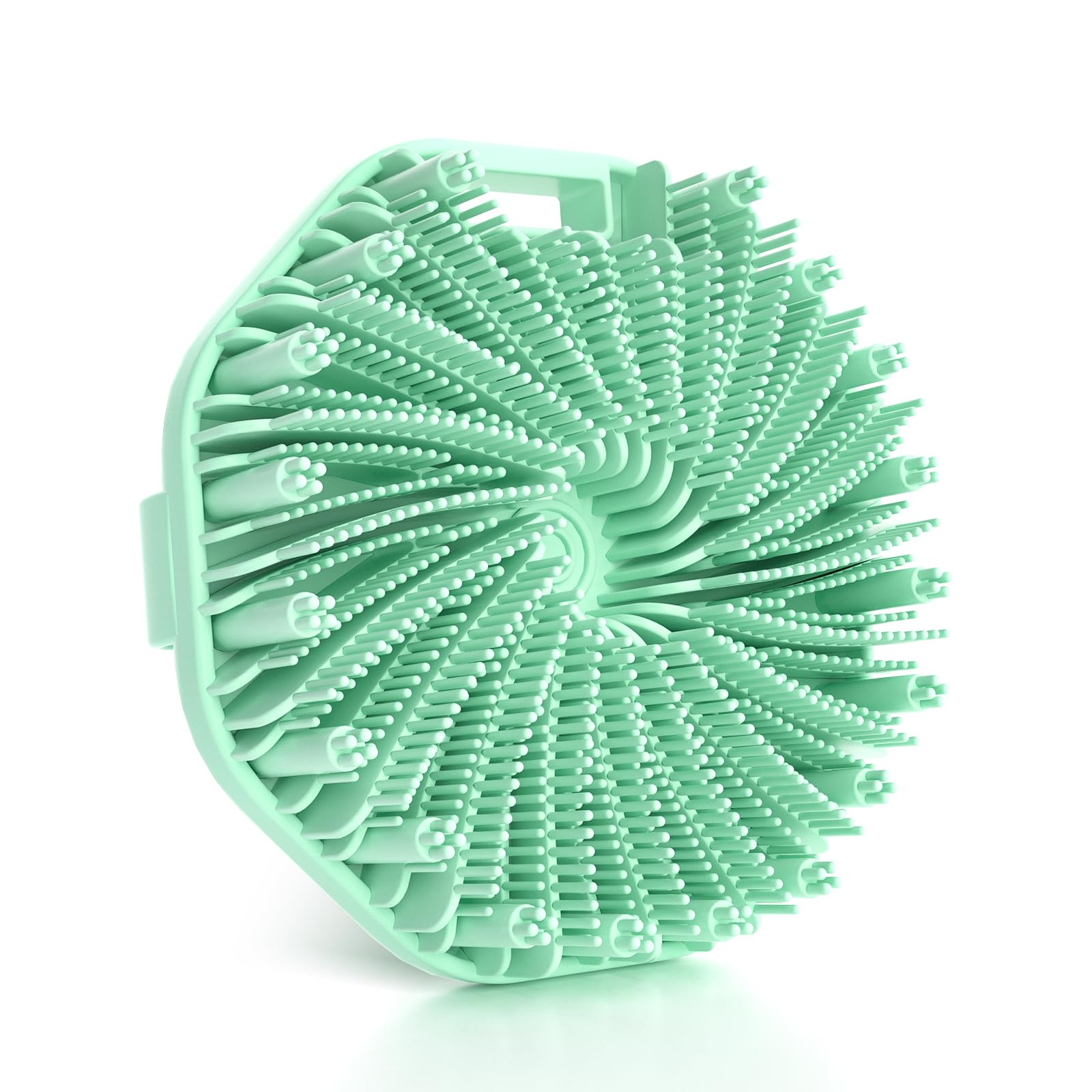 Silicone Body Scrubber, Exfoliating Body Wash Scrubbers Exfoliator, Shower Body Brush for Effective Showering Exfoliation and Gentle Massage (Green)