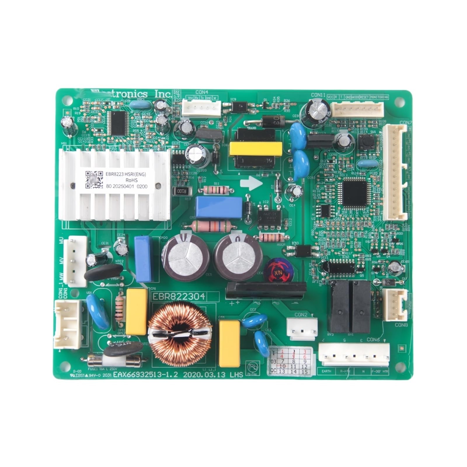 Control Board EBR82230423 Replacement, Compatible With LG Refrigerator Circuit PCB Motherboard, Fix Fridge Not Cooling & Freezer Defrost Error
