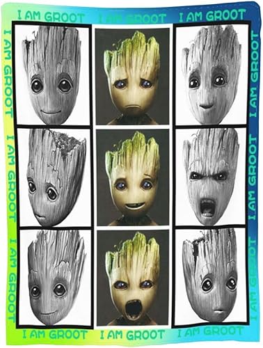 Miniatura 9 de I am grroot - Manta de franela de felpa para sofá, cama y sofá, 50 x 40 pulgadas