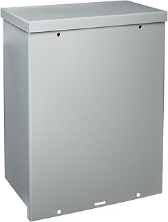 Wiegmann RSC121506 RSC-Series NEMA 1/3R Wall-Mount Enclosure with Lift-Off Screw Cover and Knockouts, Carbon Steel, 15