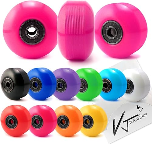 Miniatura 9 de VJ 5.0 - Ruedas para skateboard (52mm, rodamientos para patineta, almohadillas, herramientas para patineta de 1 pulgada).