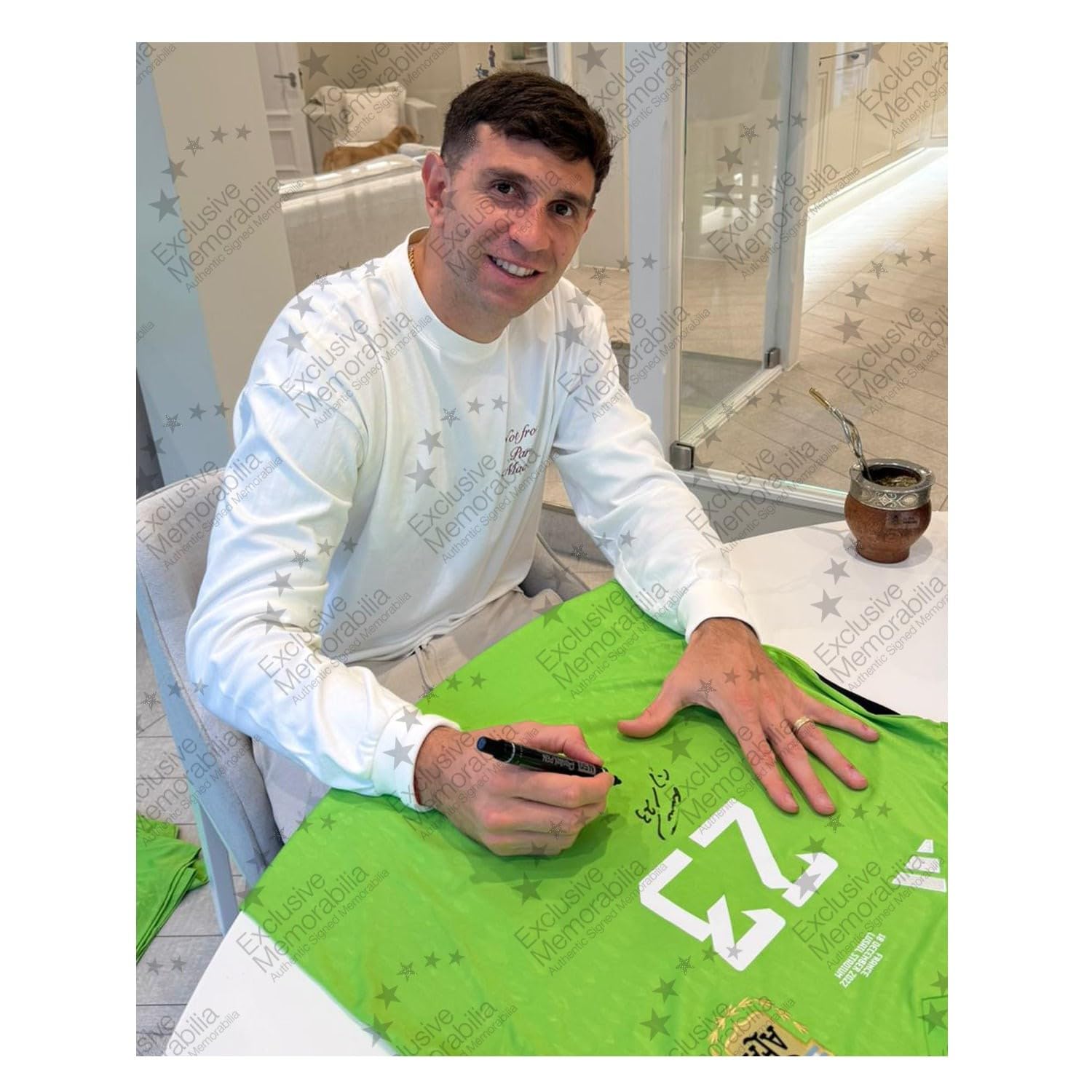 Argentinien-Trikot, signiert von EMI Martinez
