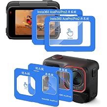 4 pcs Lens Screen Protector made for Insta360 Ace Pro 2[Camera Tempered Glass][Alignment Kit Eazy installation] 9H Hardness, Anti-Scrach, Anti-Bubble