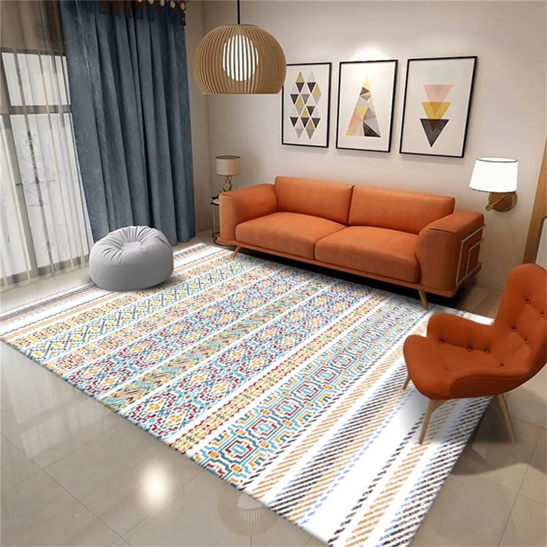 Teppich Wohnzimmer Bunt Schreibtisch Moderne Farbe unregelmäßiges geometrisches Design Korridor kleine Fläche Teppiche Schlafzimmer 200X300CM