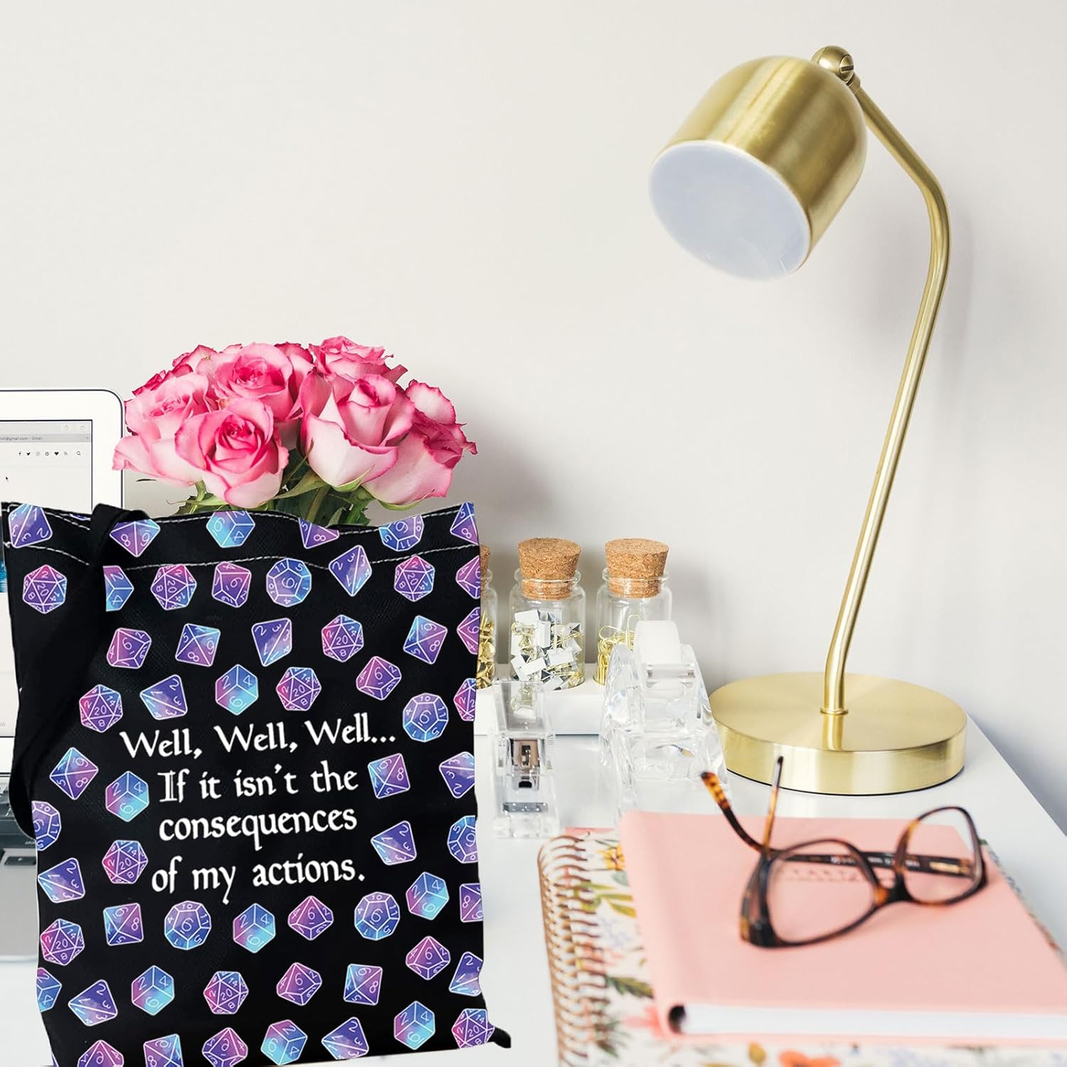 DandD Gift Role Playing Games Gift Dice Pouch DandD Accessory Pouch Bag Games Makeup Bag for RPG Gamer - Image 3