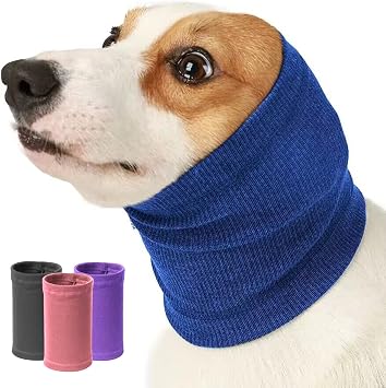 Dog Calming Hoodie Thunder Shirt Auxiliary -Dog Neck and Ear Warmer - Quiet Ear Covers Hood for Noise -Dog -The Grooming and Force Drying Head Protection for Anxiety Relief and Calming
